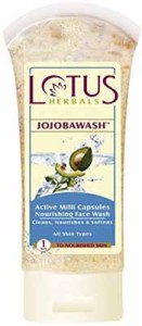 Lotus Herbals Jojobawash Active Milli Capsules Nourishing Face Wash