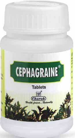 Charak Cephagraine Tablets – Natural Migraine Treatment, Sinus Treatment & Nasal Congestion
