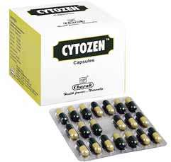 Charak Cytozen Capsule – Chronic Viral Hepatitis, Alcoholic Liver Diseases, Fatty Liver