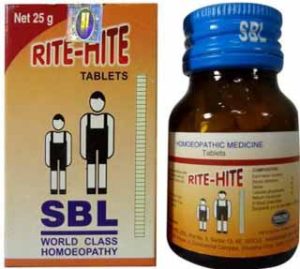 SBL Homeopathy RITE-HITE Tablets To Increase Height