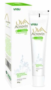 Vasu UVA Acnovin Cream For Acne scars, Pimples, Blackheads, and Blemishes